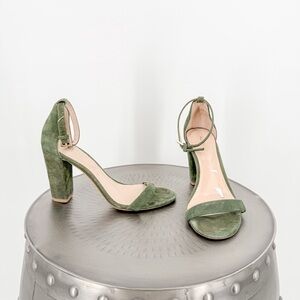 Aldo Green Sandals Sleek Minimalist Design